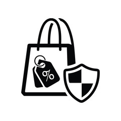 Secure Shopping Icon / Online Buying Security 