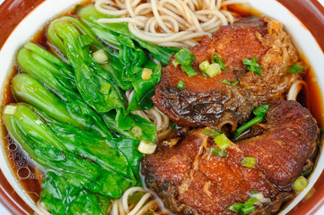 beef with sauce and vegetables