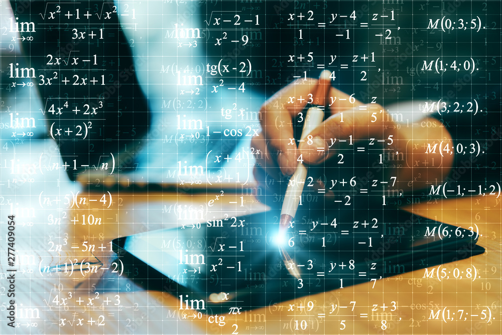 Poster programming and math concept