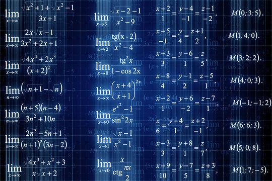 Creative mathematical formulas texture