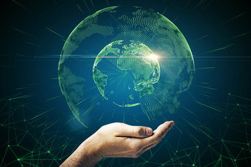 Interactive map and AI backdrop