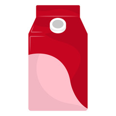 Fototapeta premium Isolated juice box on a white background - Vector