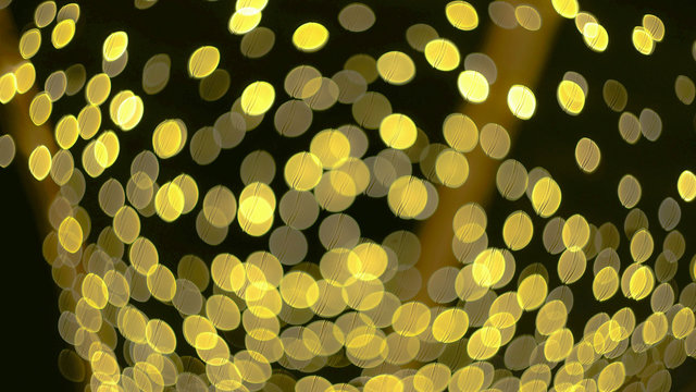 golden yellow party lights celebrations abstract background - for use with titles, logos and presentation background slides