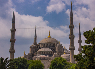Fototapeta na wymiar blue mosque in istanbul