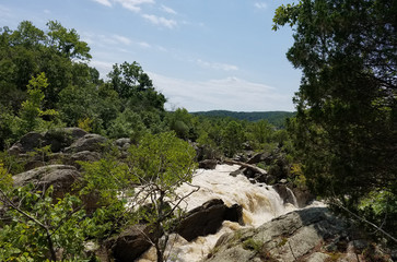 The Potomac river at the Great Falls, Maryland