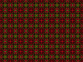 Seamless endless repeating multicolored bright ornament of different colors