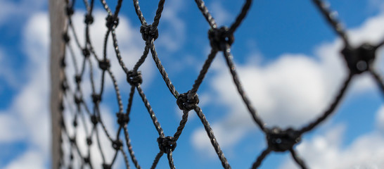 Tennis Net, under a Blue Sky