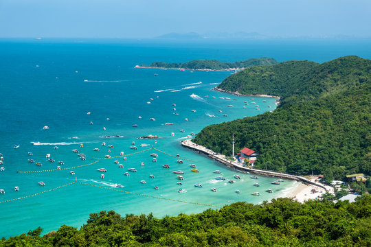 view of koh larn pattaya