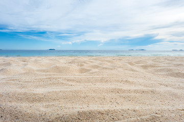 Fototapeta na wymiar sand beach with sky