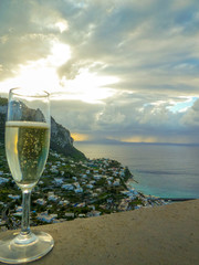 Champagne in Capri 