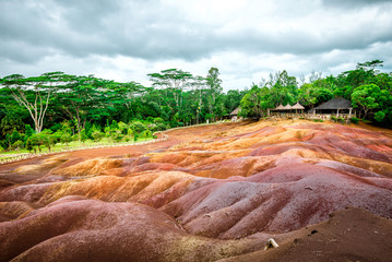 Seven coloured earth on Mauritius.