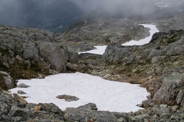 whistler canada en la cima de la montaña