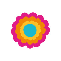 colorful flower of the india icon