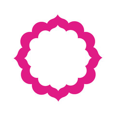 colorful flower of the india icon