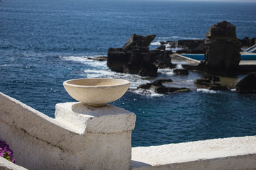 Beautiful Adriatic Coast at Castro. Castro is a Small town in Puglia, ItalyLandscape from Salento.