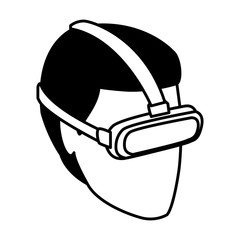 technology networking and global marketing in black and white