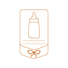 Vector illustration with feeding bottle.