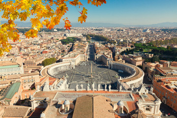 Fototapeta premium Saint Peter's Square, Vatican, Rome, Italy