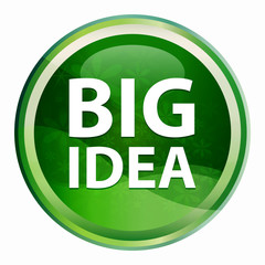 Big Idea Natural Green Round Button