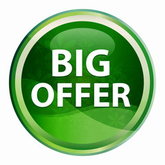 Big Offer Natural Green Round Button