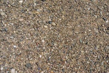 Freshly placed gravel