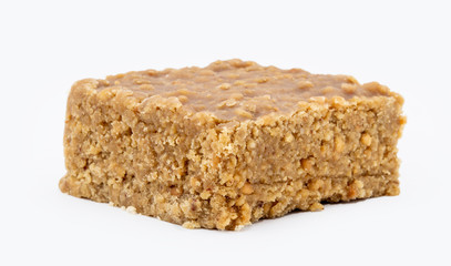 Sweet pele foot, sweet peanut typical of Brazil, state minas gerais. Brazilian sweet ground peanut, on table of emadeira, space for text.