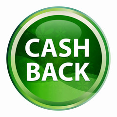 Cash Back Natural Green Round Button