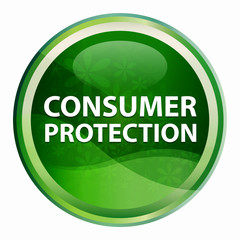 Consumer Protection Natural Green Round Button