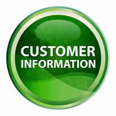 Customer Information Natural Green Round Button