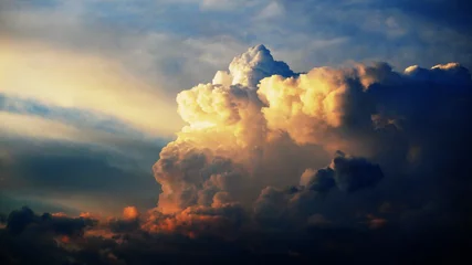 majestic sky with clouds and sun © m_wilkee