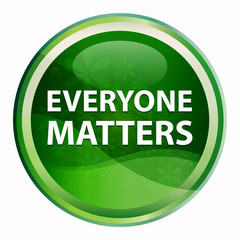 Everyone Matters Natural Green Round Button