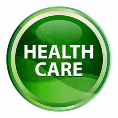 Health Care Natural Green Round Button