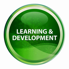 Learning & Development Natural Green Round Button