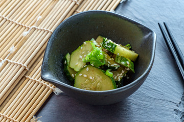 Korean Cucumber Banchan Dish