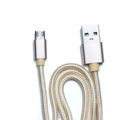 Gold metal braided cable