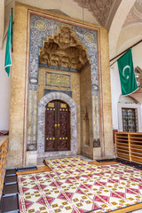 Entrance to the mosque in Sarajevo