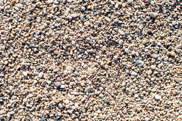 Surface of small stones.