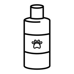 pet shampoo bottle product icon