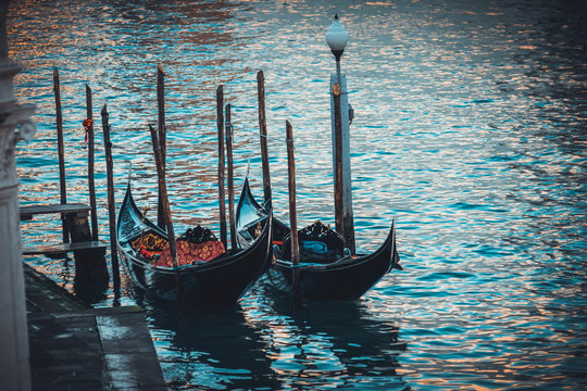 Dettaglio gondole Venezia