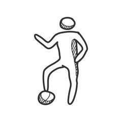 Sketch icons Football players