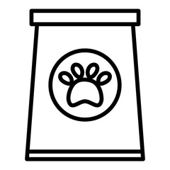 pet food bag product icon