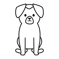 little dog adorable mascot character