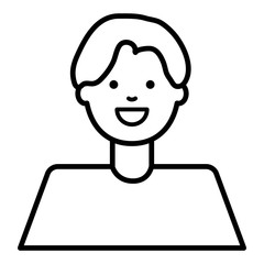 happy young man avatar character