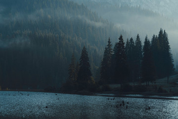 A special morning at Red Lake, Romania