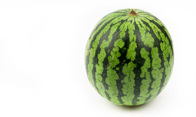 ripe watermelon on white background