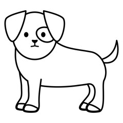 little dog adorable mascot character