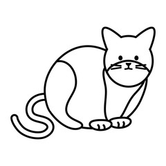 cute cat mascot adorable character