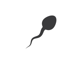 sperm icon logo vector illustration design
