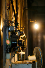 Electrical panels in an old building