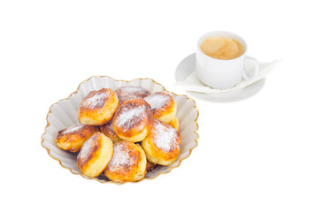 Sweet delicious curd buns. Photo